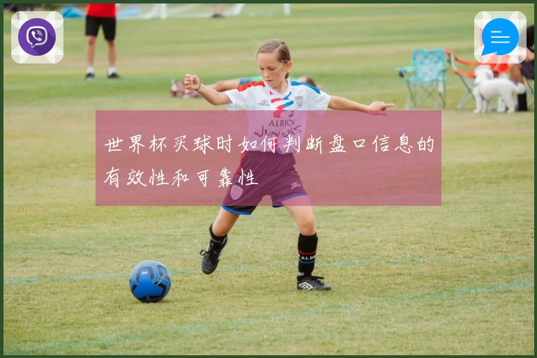 世界杯买球时如何判断盘口信息的有效性和可靠性