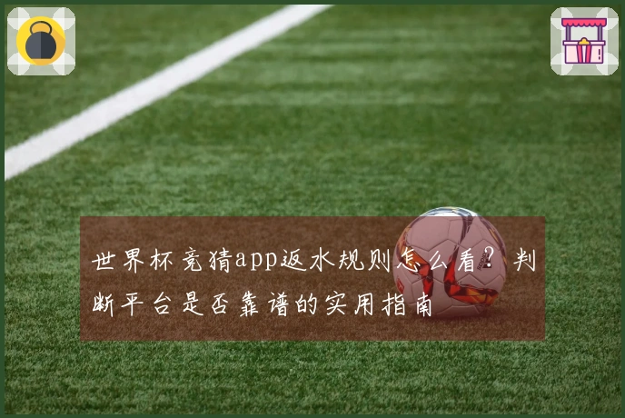 世界杯竞猜app返水规则怎么看？判断平台是否靠谱的实用指南