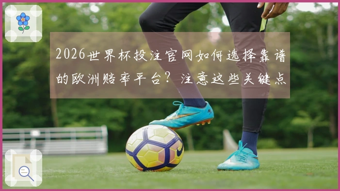 2026世界杯投注官网如何选择靠谱的欧洲赔率平台？注意这些关键点！